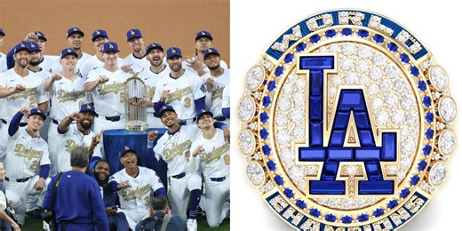 Dodgers get '24 WS rings, this time celebrating with a full house