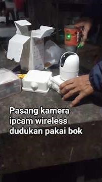 Install the smart wireless ipcam camera using a neat looking box holder