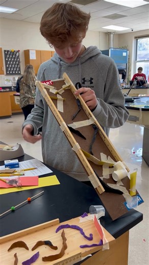 1.1K views · 26 reactions | Rolling into creativity—watch Ms. Sarah Villanueva's 8th-grade scientists design marble mazes that twist, turn, and inspire! | Bamberg-Ehrhardt Middle School | Facebook