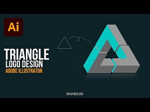 how to design 3D Triangle Logo In Adobe Illustrator || art of 3D logo design || Dot Designer