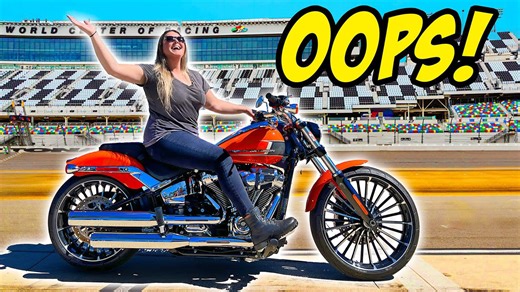 I took a demo bike on Daytona Speedway and this happened...