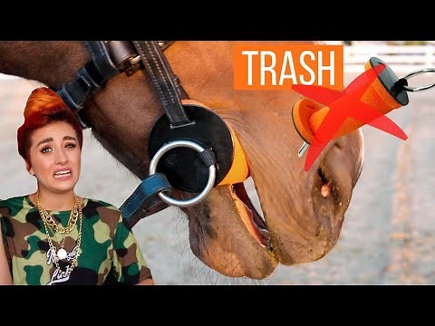 Equestrian Trash - Foam Bit Horse Gag
