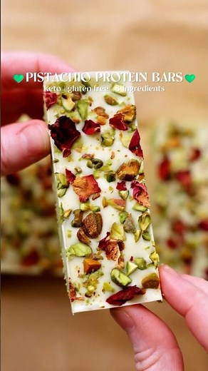 Pistachio Protein Bars - low carb, gluten-free, and tasty!