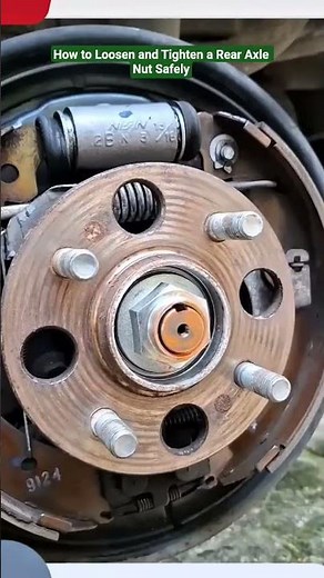 How to Loosen and Tighten a Rear Axle Nut Safely #shorts #mechanic