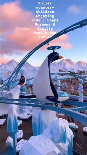 Roller coaster-Children Enjoying Ride | Happy Screams&Thrills Fun POV 4K#thrillride #rollercoaster