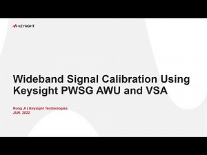 PathWave Signal Generation Desktop Advanced Waveform Utility for Wideband Calibration Demo