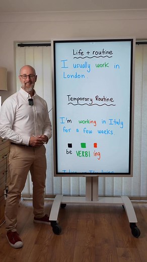 Present Simple vs Present Continuous! #learnenglish | The Grammar Goat