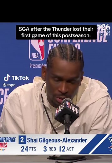 SGA Reacts After OKC’s Game 1 Loss vs Spurs