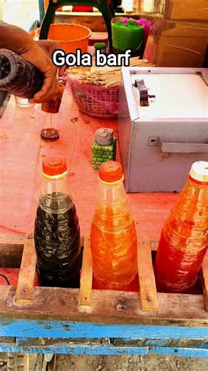 2 Minute Ice Gola Recipe 🧊 Street Style Chuski at Home#shorts