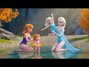 🌊 Their First Swim, Their First Tears – Elsa & Anna Hold Their Babies Close | Frozen