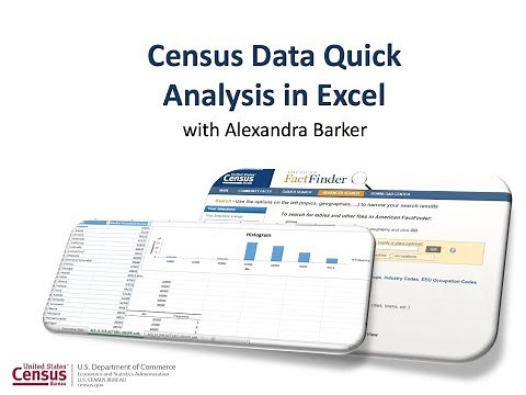 Census Data Quick Analysis in Excel