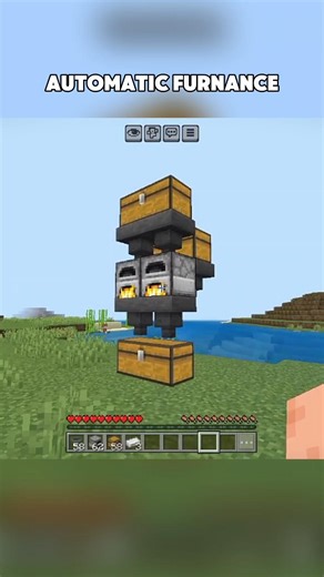 Automatic furnance in Minecraft || how to make automatic furnance in Minecraft #minecraft #viral