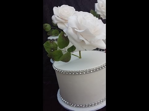 How to make a realistic flower paste, gumpaste rose leaf