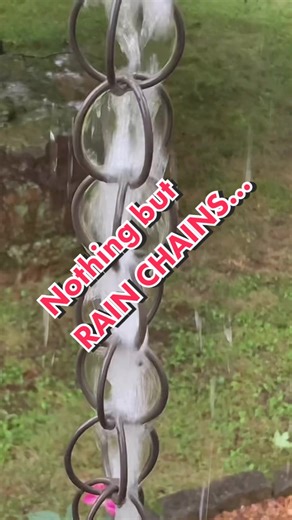 Mesmerizing Rain Chains in Action