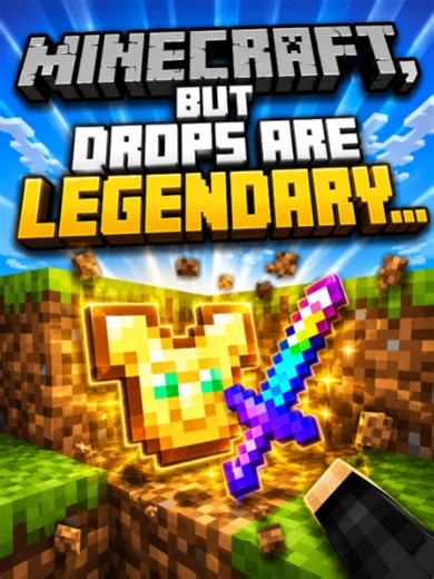 Minecraft, But Drops Are Legendary... (Part 1) By xNestorio #minecraft #minecrafter #mcyt #usa #usa🇺🇸