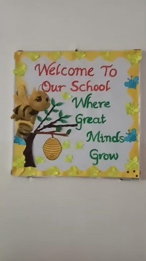 welcome boards for class rooms, welcome boards for school, board decoration ideas.
