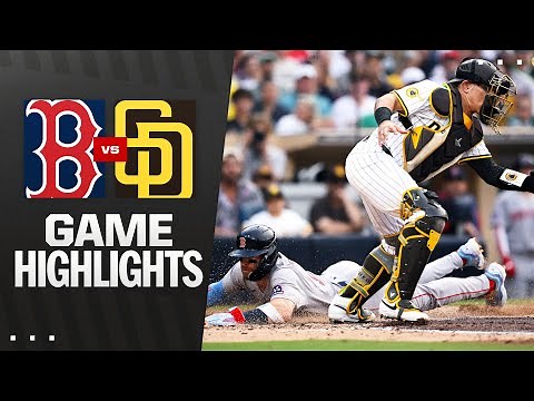 Red Sox vs. Padres Game Highlights (8/9/25) | MLB Highlights