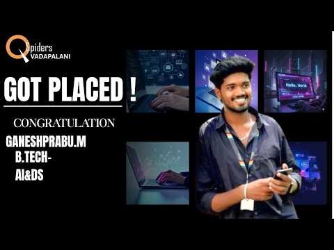 We are proud to announce that our student has successfully got placed in an IT company.