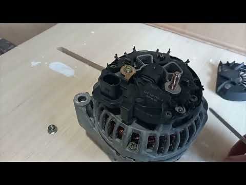 Bosch alternator brushes voltage regulator removing