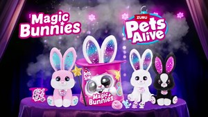 Pets Alive Magic Bunnies (Candy) by ZURU Electronic Plush Unboxing Surprise Interactive Magic Toy