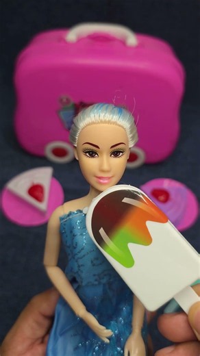 Satisfying Barbie Doll Ice Cream Toys Eating Asmr No Music No Talking
