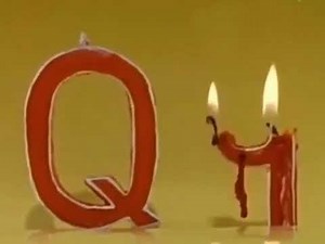 Sesame Street Letter Candles Q/q