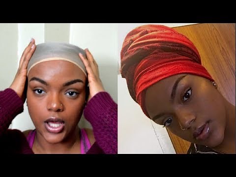 Short or No Hair, EASY Headwrap/Turban Tutorial (Chemo & Hair Loss Friendly)