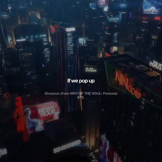 Dionysus BTS Lyrics Video