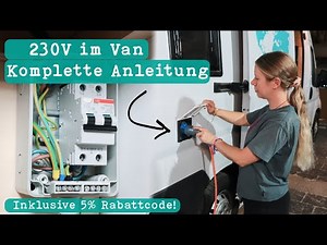 230V shore power in your campervan - installing a CEE socket, residual current device, and invert...