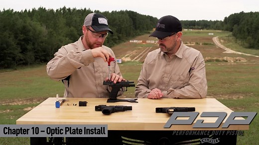 Walther PDP - Optic Plate Install - Owner's Manual - Chapter 10