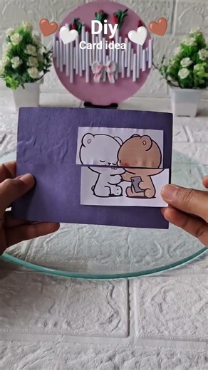 Diy pop up card idea🤎🤍 #shorts #diy #handmade #viral #youtubeshorts #music