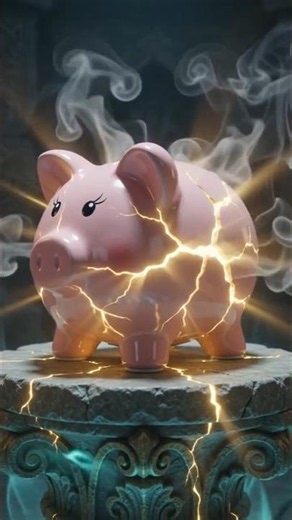 Magical Piggy Bank Explodes Into Gold Vault ✨💰 #shortsfeed #toys
