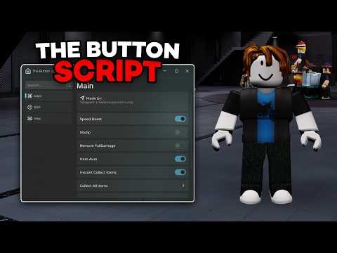 [FREE] The Button Script | Collect All Items, Kill Aura, Item ESP, Full Bright | PC & MOBILE