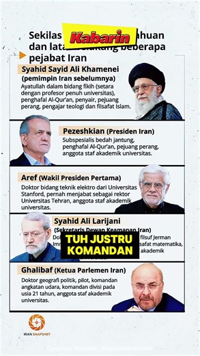 Kalian tau? Ternyata para komandan revolusi sampe wapresnya punya gelar PHD #iran #sebarin #genlink