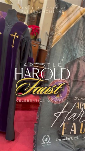 Celebration of life for the great Chief Apostle, Founder and Bishop Harold Faust! A devoted servant of God and spiritual leader. May he continue to rest in heavenly peace. 🕊️ #philly #funeral #love #celebration #flowers | Meachem & Prioleau Funeral Home, Inc.