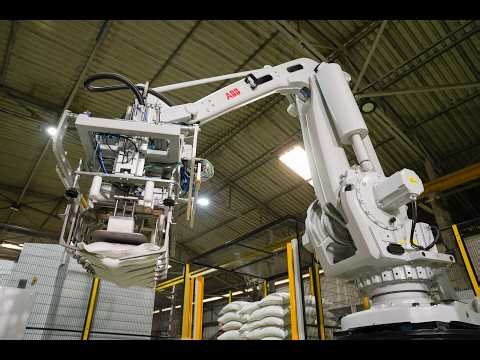 Sand Bag Palletizer | Cybernetik Robotic Palletisers