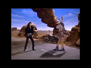 Michael Jackson and Spike bunny-dance off.