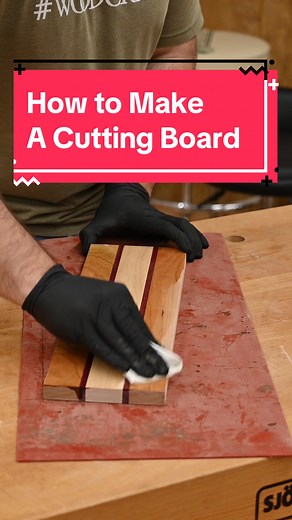 Cutting boards make great gifts! Cutting boards are a simple woodworking project that even a beginner can make with just a few tools. Of course, this can be made even easier by starting with a cutting board kit. #woodcraft #cuttingboard #woodworking #kitchendesign #wooddesign #woodworker #woodshop 154381 – Howard Cutting Board Oil 154382 – Howard Butcher Block Conditioner 158775 - Cutting Board Kit - Cherry, Maple, & Purpleheart