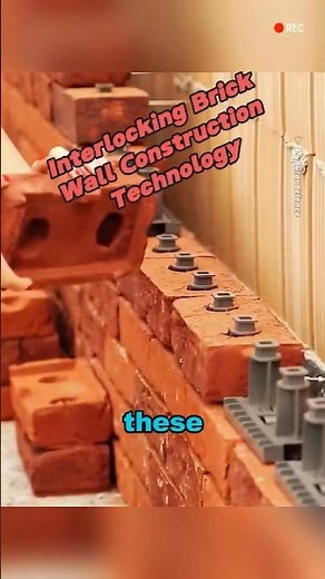 Self-locking brick wall construction technology