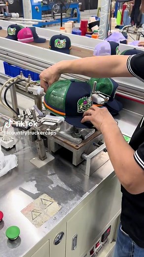 Some caps being shaped #cap #factory #manufacturing #quality #fyp