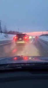 Speeding Car Spins on Ice, Moments Later Semi Jackknifes Past the Wreck Jefferson County, WI — A dangerous chain reaction unfolded on an icy highway when a car traveling too fast lost control and spun sideways—only for a semi-truck to roar past seconds later and jackknife across the roadway. The tense sequence was captured on a dash camera during worsening winter conditions. The video opens at dusk as traffic moves along a slick, snow-lined highway. The road surface shines like glass. Suddenly, 