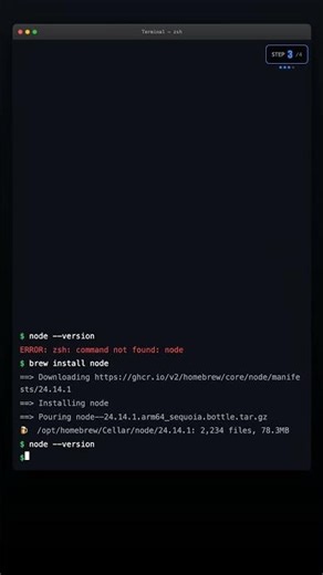Install Node.js on Mac in 30 Seconds