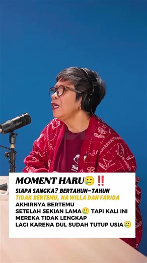 Terharu banget... Setelah sekian lama berpisah, akhirnya Farida bertemu Na Willa. 🥺✨ Di balik karya yang dinobatkan sebagai film dengan rating tertinggi di Lebaran tahun ini, ada kehangatan memori nyata dari sang penulis, Reda Gaudiamo. Pertemuan ini jadi bukti kalau Na Willa memang benar-benar film paling bahagia yang sukses bikin kita semua kangen sama masa kecil. Buat kamu yang butuh mood booster, Na Willa sudah tayang mulai 18 Maret di bioskop terdekat. Yuk, ajak circle dan keluargamu berno
