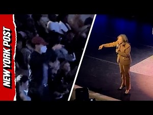 Pro-Palestine Protesters Interrupt Kamala Harris Book Tour