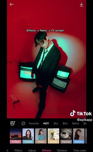 Vintage TV Photo Editing Tutorial: Create Retro TV Screens with Epic App