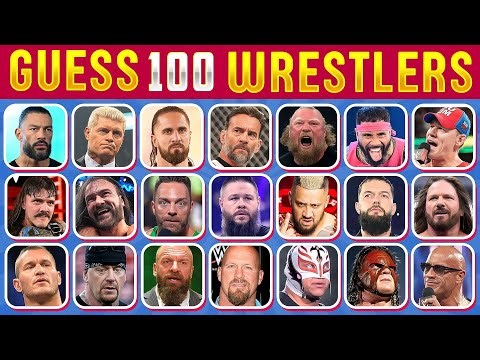 Can You Guess the BEST 100 WWE Superstars From Their Pictures? 👀🤔✅