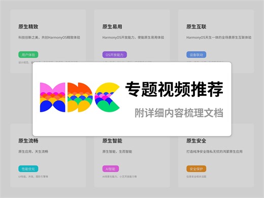 HDC 专题视频推荐，附内容梳理文档（华为开发者大会，HarmonyOS Next）