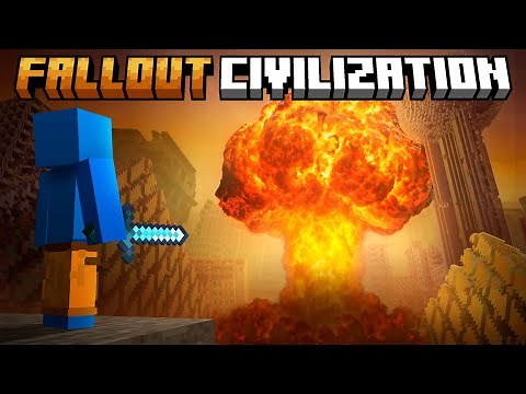 Minecraft but I Survive Nuclear Fallout Civilization