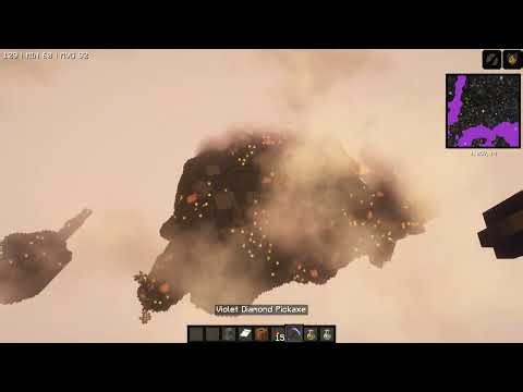 Falling to the center of the Earth in Minecraft. (20+ Dimensions stacked)