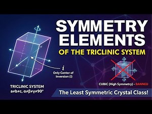 Symmetry Elements of the Triclinic System (#07) #crystallography